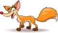 Cartoon cunning fox Royalty Free Stock Photo