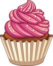 Cartoon cupcake