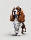 Cartoon cute American cocker spaniel Royalty Free Stock Photo