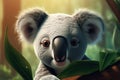 Cartoon of a cute Australian koala.