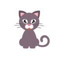 Cartoon cute cat