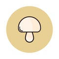 Cartoon cute champignon vector icon