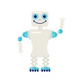 Cartoon Cute chat bot Royalty Free Stock Photo