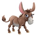 Cartoon Cute Donkey Farm Animal