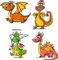 Cartoon cute dragon, a symbol 2012,vector