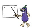 Cartoon cute Eggplant