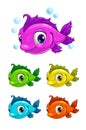 Cartoon cute fish