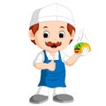 Cartoon cute funny chef Royalty Free Stock Photo