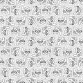 Cartoon cute kitten pattern seamless. pet background. Baby fabric texture