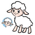 Cartoon Cute Lamb