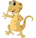 Cartoon cute lizard Royalty Free Stock Photo