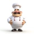 Cartoon 3d character of chef