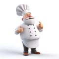 Cartoon 3d character of chef