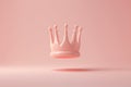 Cartoon 3d render of a crown. Minimal creative concept. Royalty, winning, victory, success, game, leadership. Perfect quality,