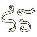 cartoon decorative scrolls