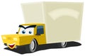 Cartoon Delivery Truck Character