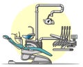 Cartoon Dentist chair