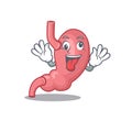 A cartoon design of human stomatch having a crazy face Royalty Free Stock Photo