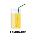 cartoon design lemonade icon. Royalty Free Stock Photo