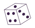 Cartoon Dice Icon