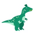 Cartoon dinosaur Corythosaurus vector illustration. Dino funny character.