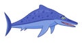 Cartoon dinosaur ichthyosaurus Royalty Free Stock Photo