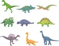 Cartoon dinosaur icon Royalty Free Stock Photo