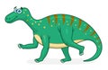 Cartoon dinosaur iguanodon Royalty Free Stock Photo