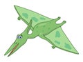 Cartoon dinosaur pteranodon Royalty Free Stock Photo