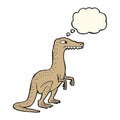 cartoon dinosaur with thought bubble Royalty Free Stock Photo