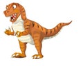 Cartoon dinosaur tyrannosaurus illustration for children