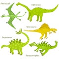 Cartoon dinosaurs