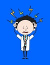 Cartoon Doctor - with Worried Face