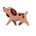 Cartoon dog. Cute pet animal character. vector clip art Royalty Free Stock Photo