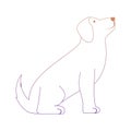 Cartoon dog icon Royalty Free Stock Photo