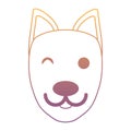 Cartoon dog icon Royalty Free Stock Photo