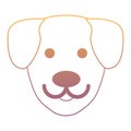 Cartoon dog icon Royalty Free Stock Photo