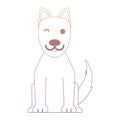 Cartoon dog icon Royalty Free Stock Photo