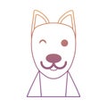 Cartoon dog icon Royalty Free Stock Photo