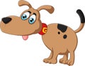 Cartoon dog silly face Royalty Free Stock Photo