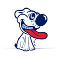 Cartoon dog smile face Royalty Free Stock Photo
