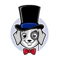 Cartoon Dog Top Hat Royalty Free Stock Photo