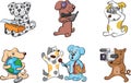 Cartoon dogs characters