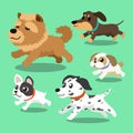 Cartoon dogs running