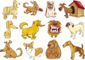 Cartoon dogs set Royalty Free Stock Photo