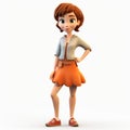 Cartoon 3d Model Of Anne Realistic And Detailed Rendering