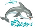 Cartoon dolphin