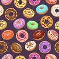 Cartoon donut background