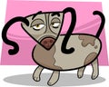 Cartoon doodle of funny dog Royalty Free Stock Photo