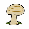 cartoon doodle mushroom, illustration